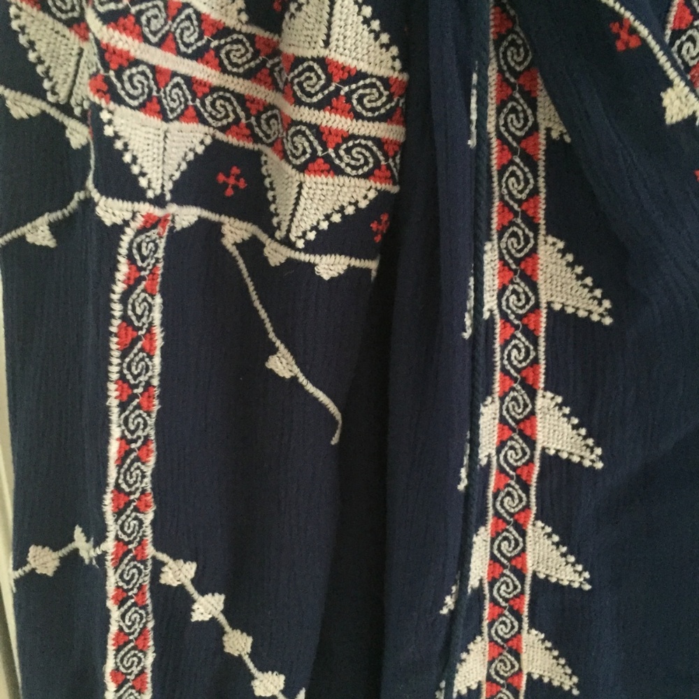 beaded navy top - Picture 2 of 5